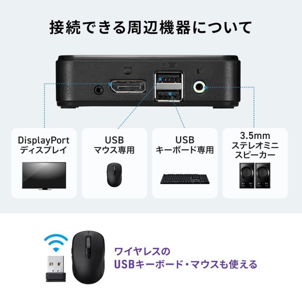 サンワサプライ パソコン自動切替器 手元スイッチ付き 2：1 SW-KVM2WDPU 1個（ご注文単位1個）【直送品】