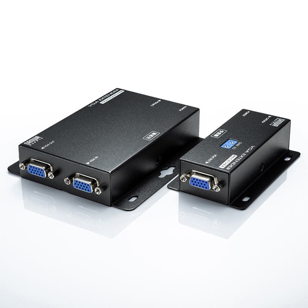 サンワサプライ VGA分配エクステンダー 受信機・送信機セット VGA-EXSET2N 1個（ご注文単位1個）【直送品】