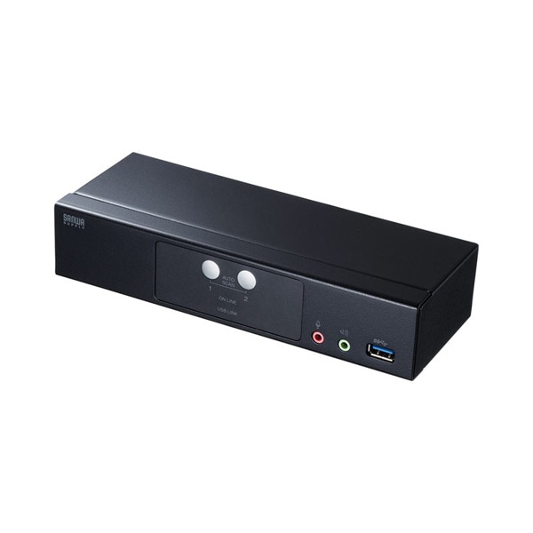 サンワサプライ ディスプレイポート対応パソコン自動切替器 2：1 SW-KVM2HDPU 1個（ご注文単位1個）【直送品】