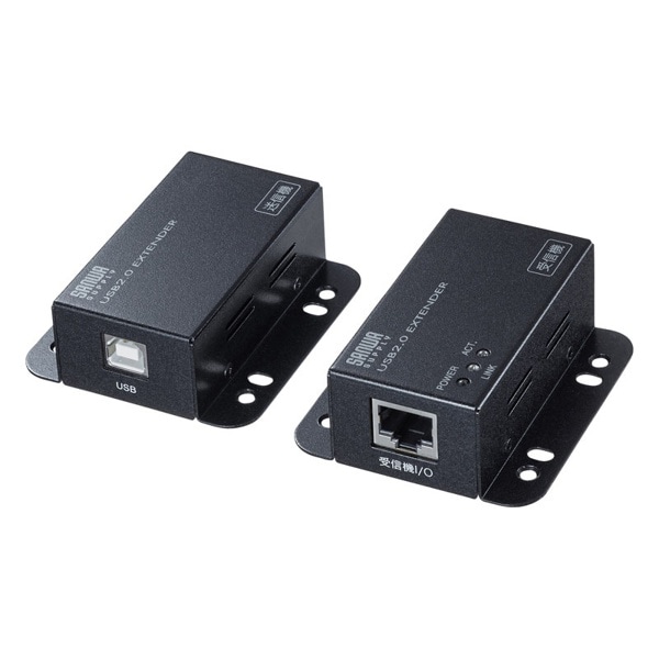 サンワサプライ USB2.0 エクステンダー 50m延長 2ポートハブ付き USB-EXSET3 1個（ご注文単位1個）【直送品】