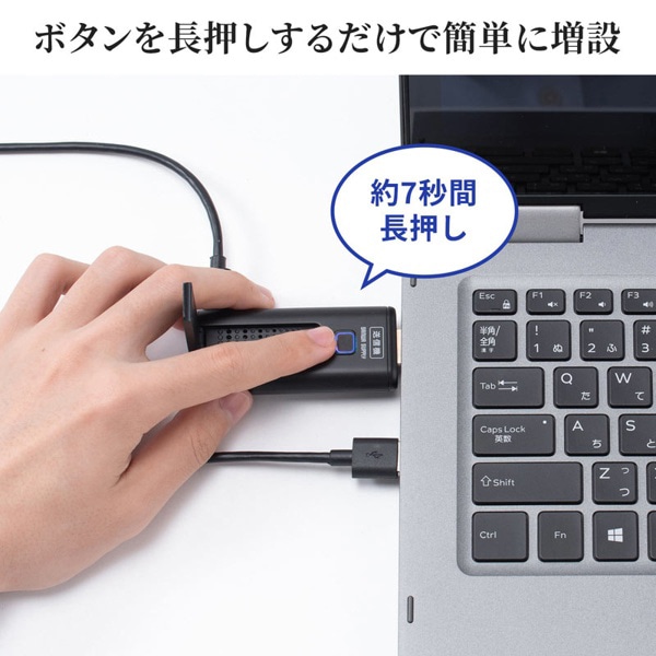 サンワサプライ ワイヤレス HDMIエクステンダー 送信機 VGA-EXWHD9TX 1個（ご注文単位1個）【直送品】