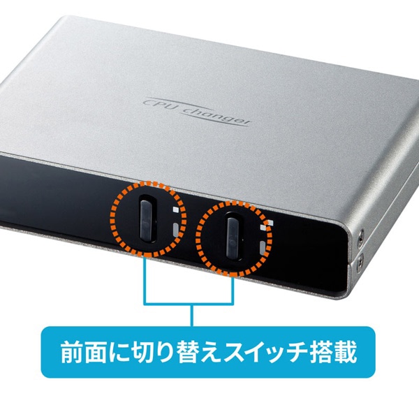 サンワサプライ パソコン自動切替器 2：1 SW-KVM2LPN2 1個（ご注文単位1個）【直送品】