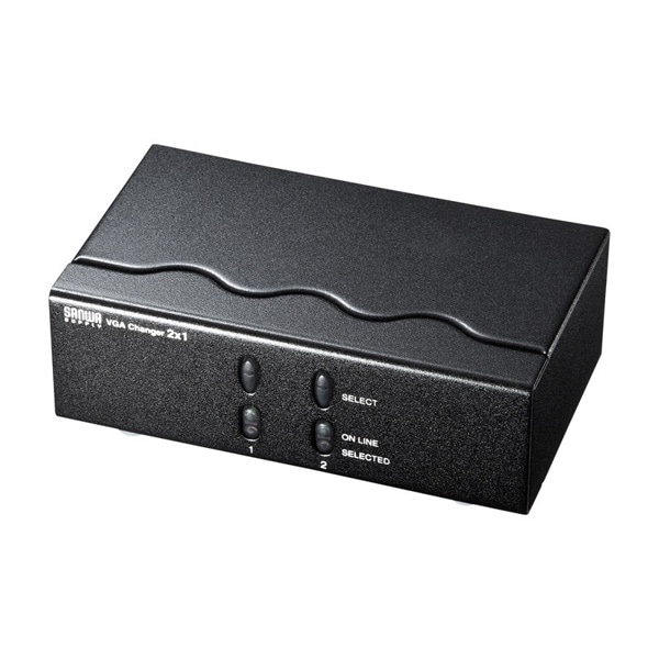 サンワサプライ ディスプレイ切替器 2回路 SW-EV2N2 1個（ご注文単位1個）【直送品】