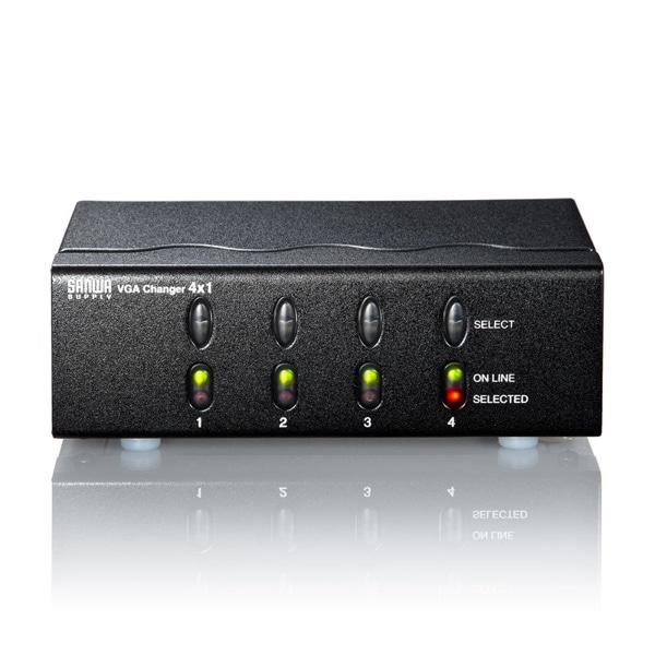 サンワサプライ ディスプレイ切替器 4回路 SW-EV4N2 1個（ご注文単位1個）【直送品】