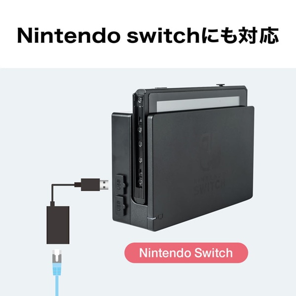 サンワサプライ USB3.2／LAN 変換アダプタ USBハブ1ポート付き ホワイト USB-CVLAN3WN 1個（ご注文単位1個）【直送品】