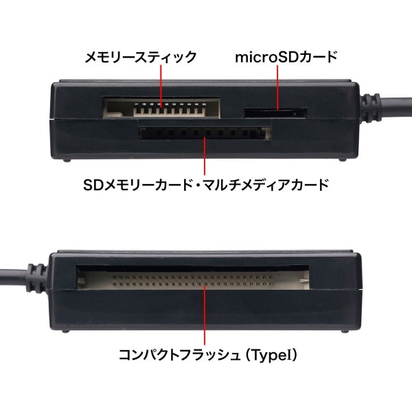 サンワサプライ マルチカードリーダー USB3.1 ADR-3ML39BKN 1個(ご注文単位1個)【直送品】