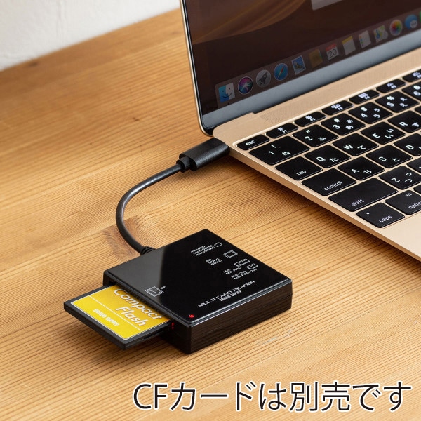 サンワサプライ Type-C マルチカードリーダー USB3.1 ADR-3TCML40BKN 1個(ご注文単位1個)【直送品】