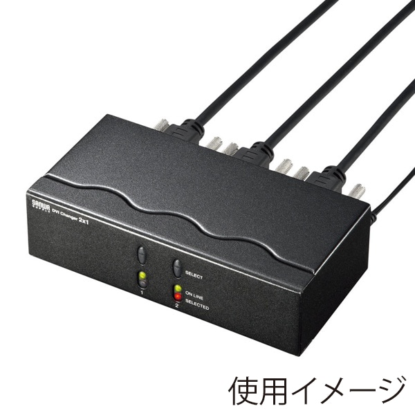 サンワサプライ ディスプレイ切替器 DVI24pin用 2回路 SW-EDV2N2 1個（ご注文単位1個）【直送品】