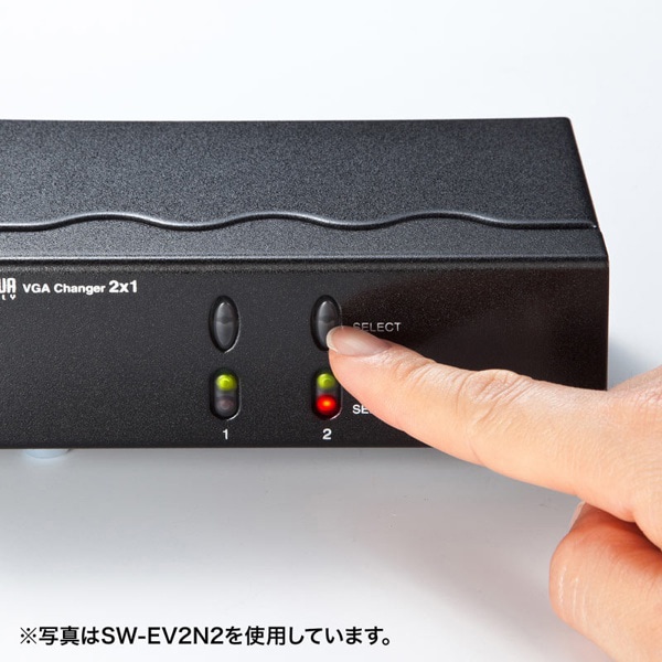 サンワサプライ ディスプレイ切替器 DVI24pin用 2回路 SW-EDV2N2 1個（ご注文単位1個）【直送品】
