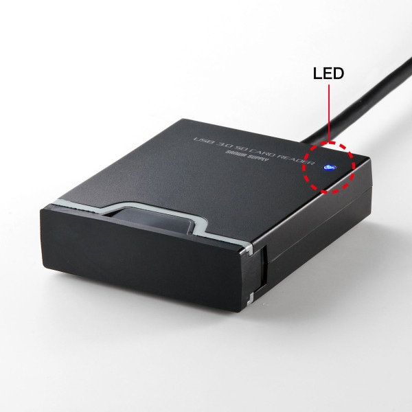 サンワサプライ Gen1 SDカードリーダー USB3.2 ADR-3SDUBKN 1個(ご注文単位1個)【直送品】
