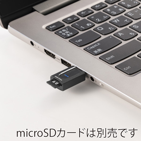 サンワサプライ 超小型 Type-C microSDカードリーダー ADR-3TCMS10 1個(ご注文単位1個)【直送品】