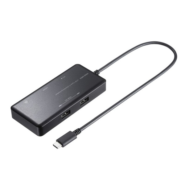 サンワサプライ USB Type-C ドッキングステーション USB-DKM7BK 1個(ご注文単位1個)【直送品】