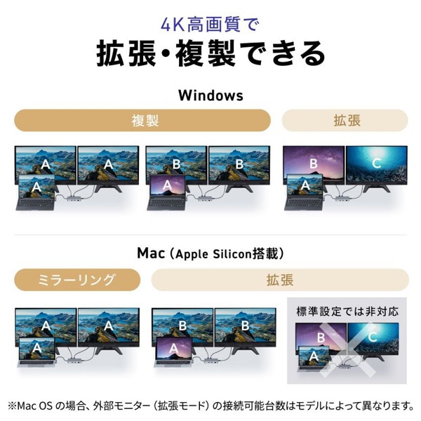 サンワサプライ USB Type-C ドッキングステーション USB-DKM8S 1個（ご注文単位1個）【直送品】