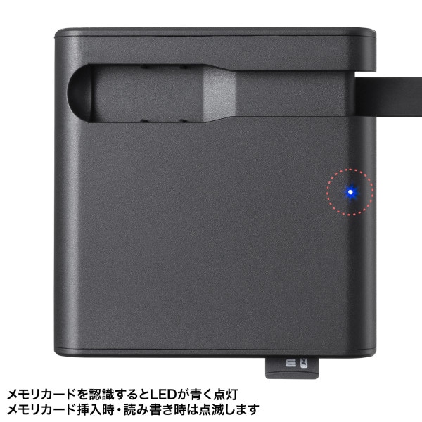 サンワサプライ Type-C カードリーダー SD4.0 UHS-II 対応 ADR-3TCML41BK 1個(ご注文単位1個)【直送品】