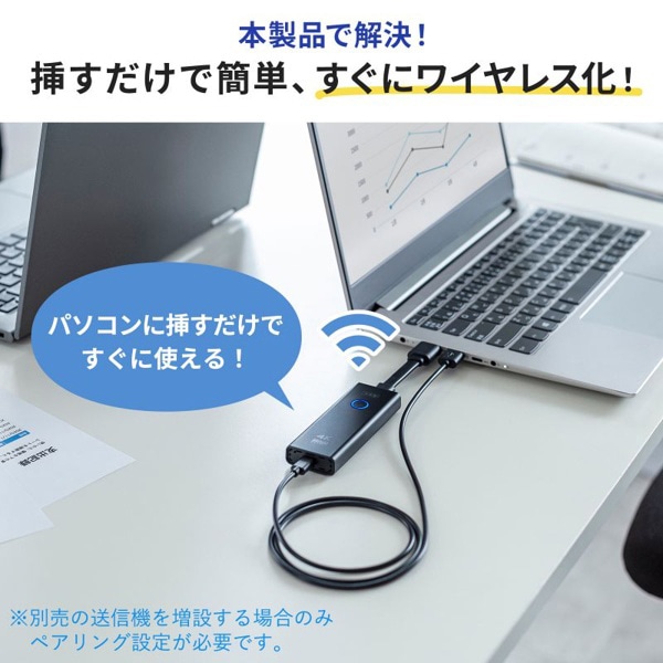 サンワサプライ ワイヤレス HDMIエクステンダー 送信機 4K対応 HDMI接続 VGA-EXWHD12TX 1個（ご注文単位1個）【直送品】