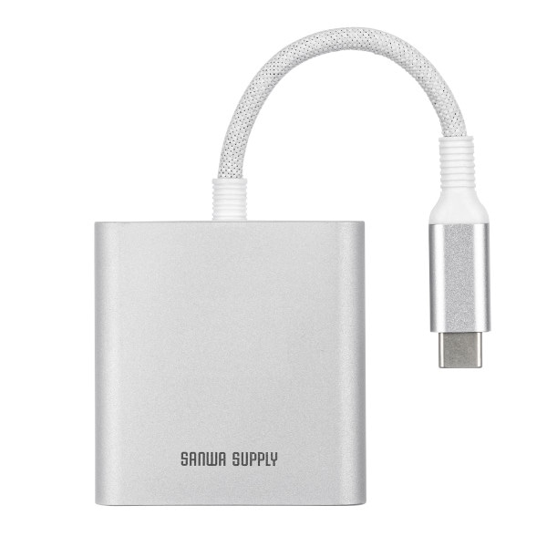 サンワサプライ USB PD充電対応 Type-C カードリーダー ADR-5TCSDPW 1個(ご注文単位1個)【直送品】