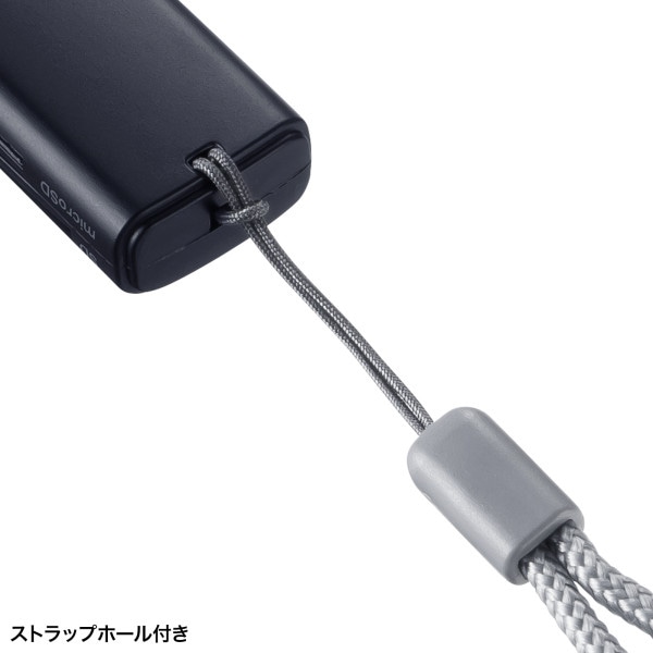 サンワサプライ USB 5Gbps Type-C カードリーダー ADR-5TCMSD1BK 1個(ご注文単位1個)【直送品】