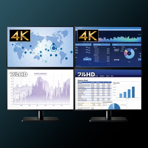 サンワサプライ USB-A／HDMI ディスプレイアダプタ 4画面出力 USB-CVU3HD7 1個（ご注文単位1個）【直送品】