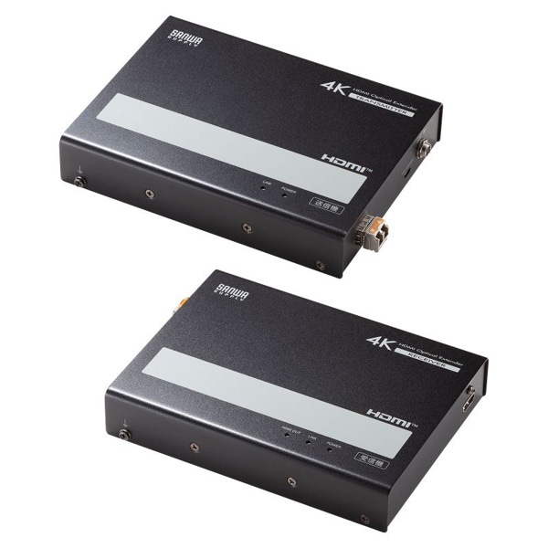 サンワサプライ 光ファイバー HDMIエクステンダー 4K対応 300m延長 VGA-EXHDFB 1個（ご注文単位1個）【直送品】