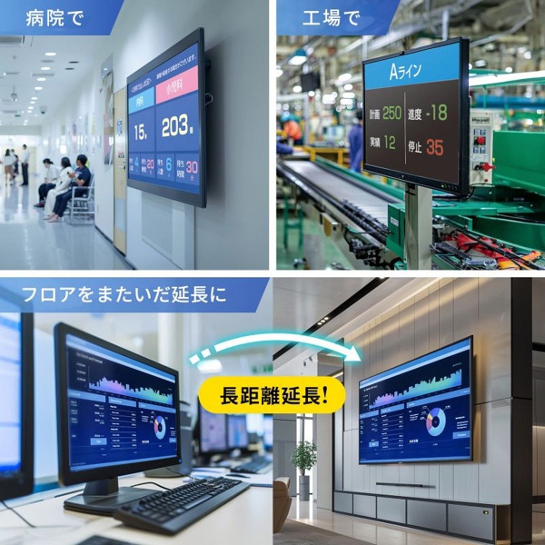 サンワサプライ 光ファイバー HDMIエクステンダー 4K対応 300m延長 VGA-EXHDFB 1個（ご注文単位1個）【直送品】