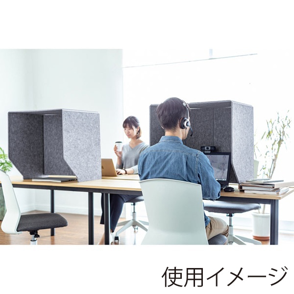 サンワサプライ 卓上パーティションブース SPT-DPB6060 1個(ご注文単位1個)【直送品】