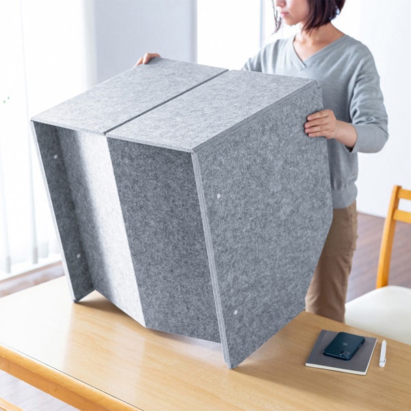 サンワサプライ 卓上パーティションブース SPT-DPB6060 1個(ご注文単位1個)【直送品】