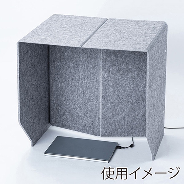 サンワサプライ 卓上パーティションブース SPT-DPB6060 1個(ご注文単位1個)【直送品】