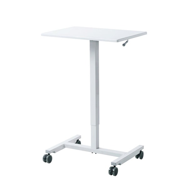 サンワサプライ パーソナルガス昇降デスク ホワイト ERD-GAP1W 1個(ご注文単位1個)【直送品】