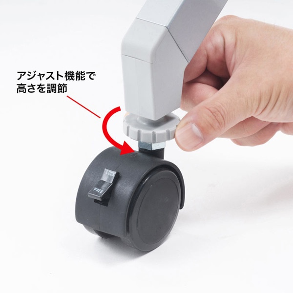 サンワサプライ フォールディングデスク W750×D450mm ホワイト／シルバー FLD-7545W 1個（ご注文単位1個）【直送品】