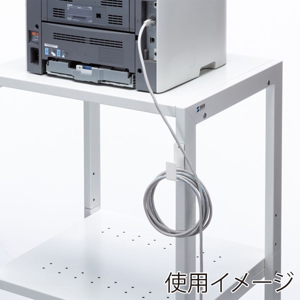 サンワサプライ ケーブルフック 2個セット ホワイト RAC-CF3TW 1個(ご注文単位1個)【直送品】