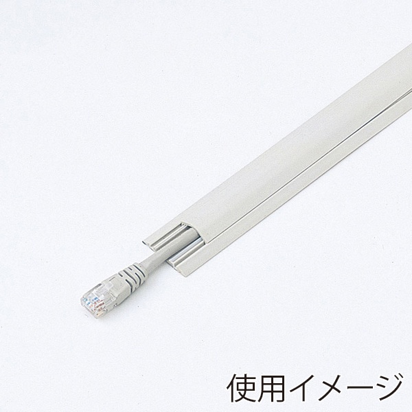 サンワサプライ ケーブルカバー 30mm×1m アイボリー CA-R30 1個（ご注文単位1個）【直送品】