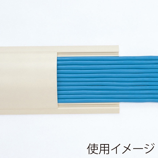 サンワサプライ ケーブルカバー 90mm×1m アイボリー CA-R90 1個（ご注文単位1個）【直送品】