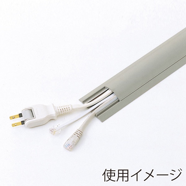 サンワサプライ ケーブルカバー 50mm×1m グレー CA-R50GY 1個（ご注文単位1個）【直送品】