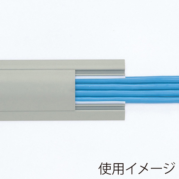 サンワサプライ ケーブルカバー 50mm×1m グレー CA-R50GY 1個（ご注文単位1個）【直送品】