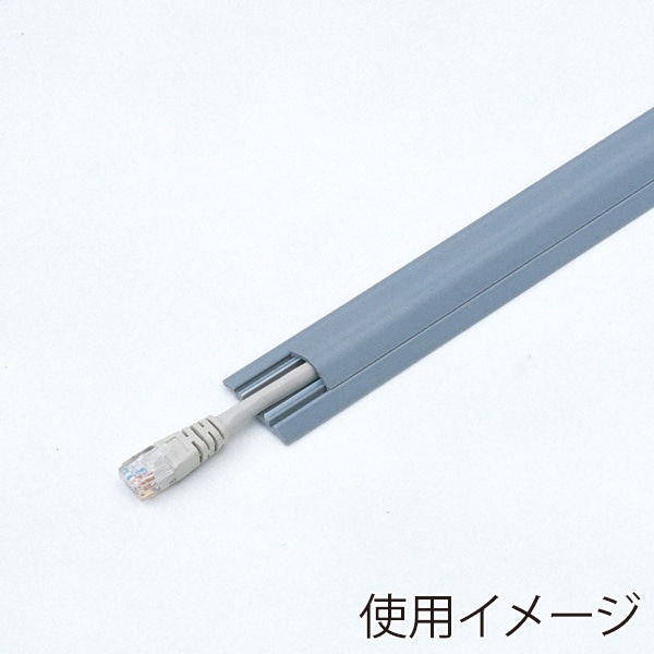 サンワサプライ ケーブルカバー 30mm×2m グレー CA-R30GY2 1個（ご注文単位1個）【直送品】