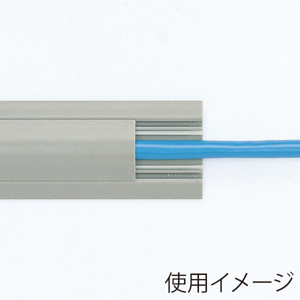 サンワサプライ ケーブルカバー 30mm×2m グレー CA-R30GY2 1個（ご注文単位1個）【直送品】