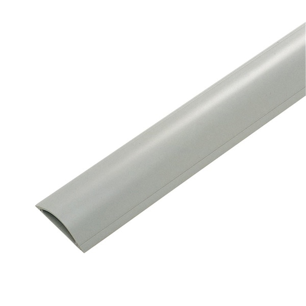 サンワサプライ ケーブルカバー 90mm×2m グレー CA-R90GY2 1個(ご注文単位1個)【直送品】