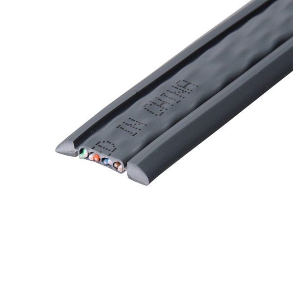 サンワサプライ アンダーカーペットLANケーブル ケーブルのみ 100m KB-CP5-CB100 1個（ご注文単位1個）【直送品】