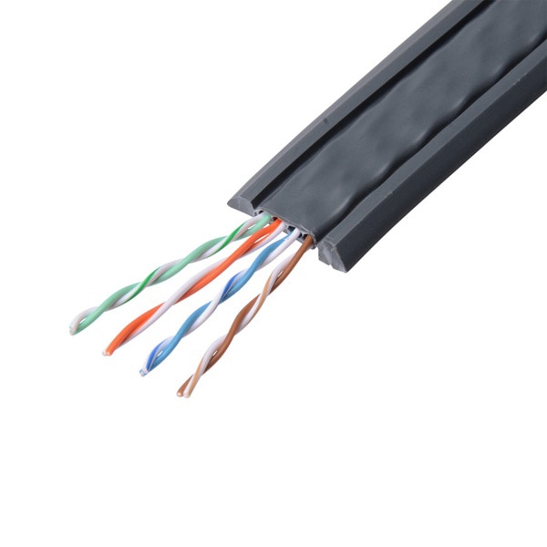 サンワサプライ アンダーカーペットLANケーブル ケーブルのみ 100m KB-CP5-CB100 1個（ご注文単位1個）【直送品】