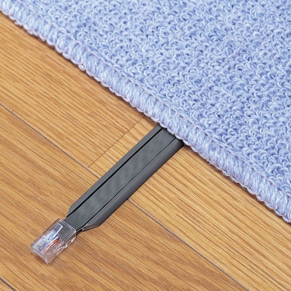 サンワサプライ アンダーカーペットLANケーブル ケーブルのみ 100m KB-CP5-CB100 1個（ご注文単位1個）【直送品】