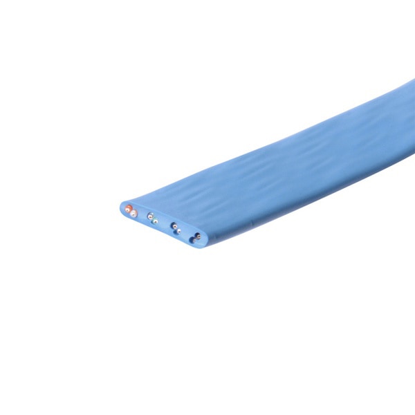 サンワサプライ 超フラットLANケーブル ケーブルのみ 100m ライトグレー LA-FL5-CB100LB 1個(ご注文単位1個)【直送品】