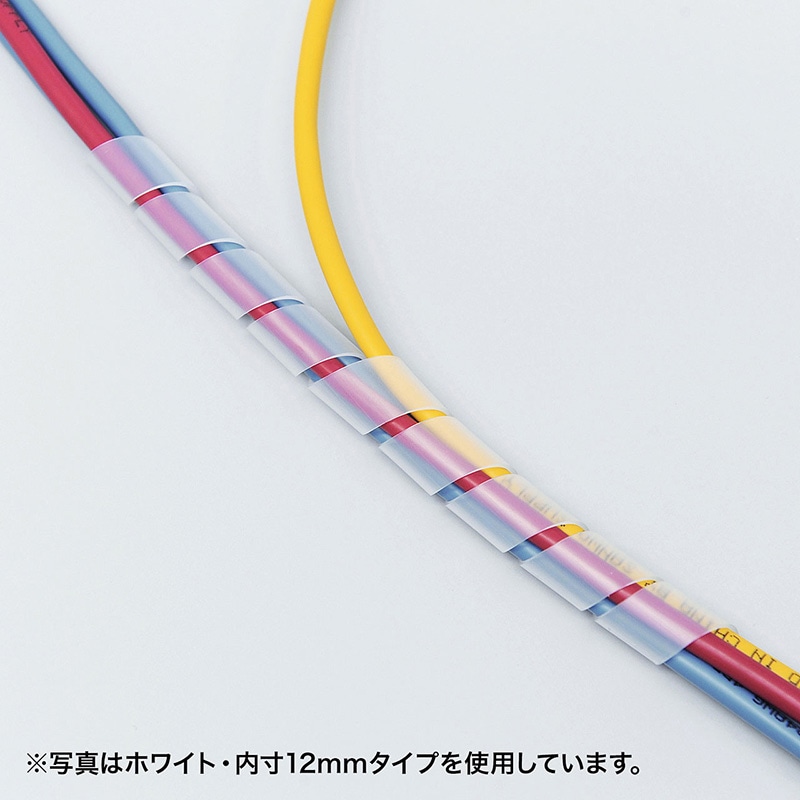 サンワサプライ ケーブルタイ スパイラル 2m巻き 内寸直径20mm ブラック CA-SP20BK 1個(ご注文単位1個)【直送品】