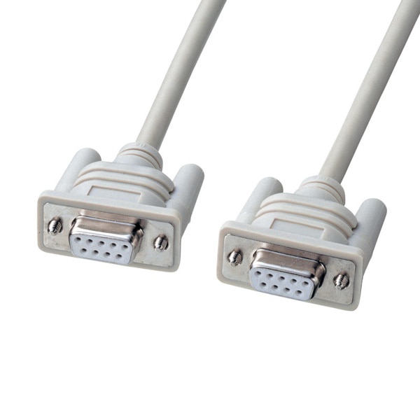 サンワサプライ エコRS-232C クロスケーブル インタリンク用 1.5m KR-ECLK15 1個（ご注文単位1個）【直送品】