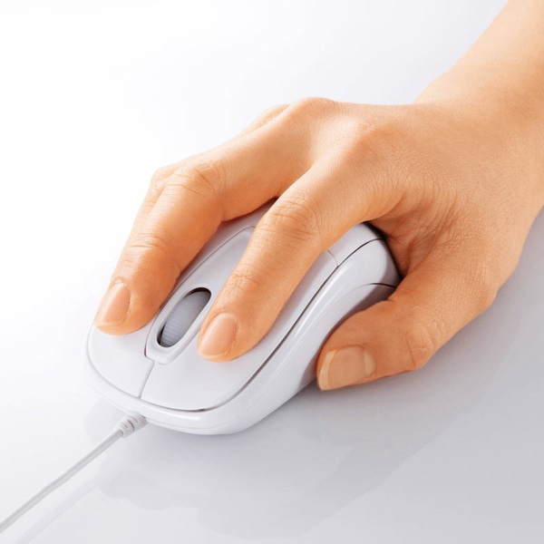 サンワサプライ 静音有線光学式マウス ホワイト MA-122HW 1個(ご注文単位1個)【直送品】