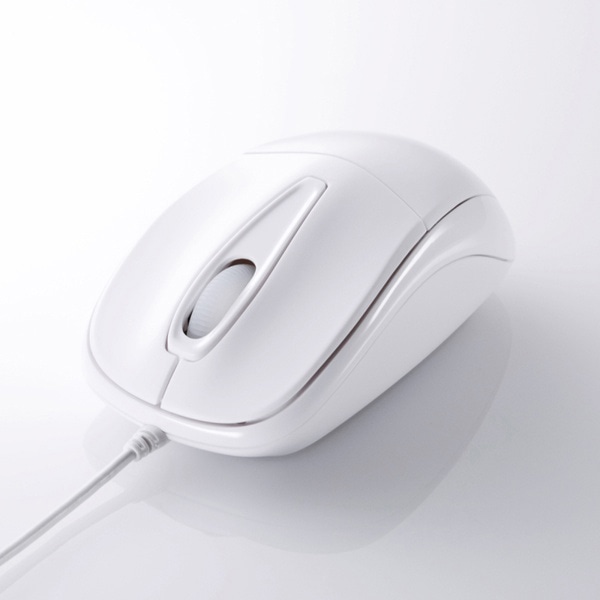 サンワサプライ 静音有線光学式マウス ホワイト MA-122HW 1個(ご注文単位1個)【直送品】