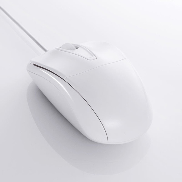 サンワサプライ 静音有線光学式マウス ホワイト MA-122HW 1個(ご注文単位1個)【直送品】