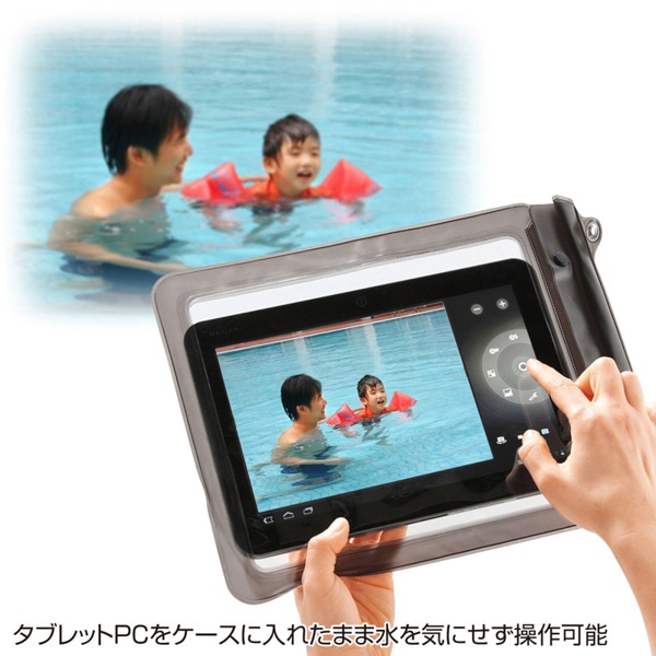 サンワサプライ タブレットPC防水ケース 10.1型 PDA-TABWP10 1個（ご注文単位1個）【直送品】