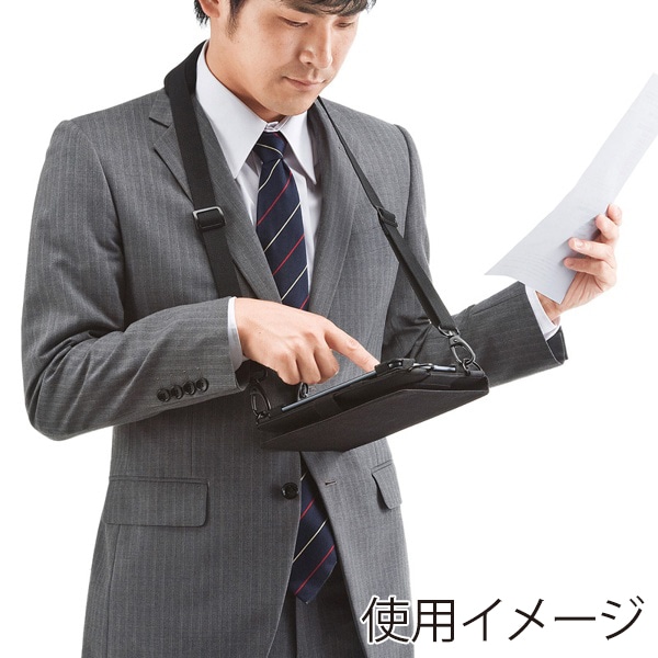 サンワサプライ 7～8型タブレットPCケース ショルダーベルト付き PDA-TAB9 1個（ご注文単位1個）【直送品】