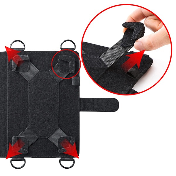 サンワサプライ 7～8型タブレットPCケース ショルダーベルト付き PDA-TAB9 1個（ご注文単位1個）【直送品】