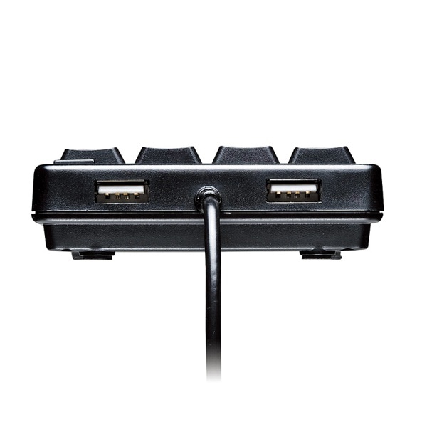 サンワサプライ USB2.0ハブ付テンキー ブラック NT-17UH2BKN 1個（ご注文単位1個）【直送品】